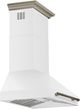 FORNO® Aria Series Alta Qualita 30" White Wall Mounted Range Hood -2
