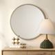 Uttermost® Break The Ice Warm Champagne Round Mirror-1