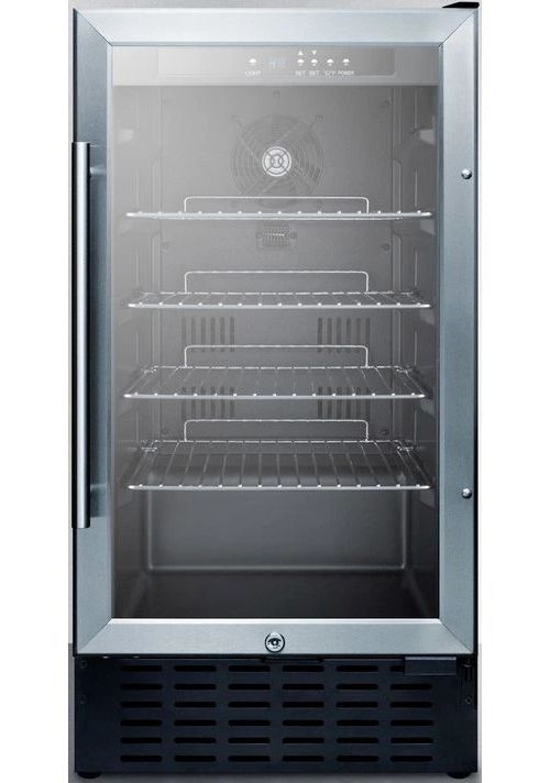 Summit® 18" 2.7 Cu. Ft. Stainless Steel Beverage Center-0