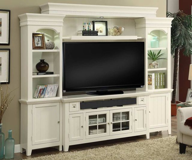 Parker House® Tidewater Vintage White 72" Entertainment Wall-1