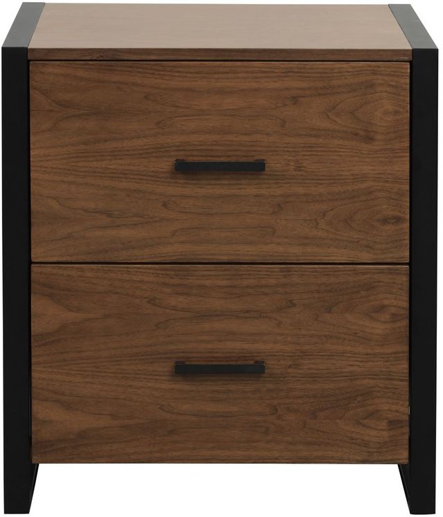 Homelegance® Sedley Rustic Black/Walnut File Cabinet-2