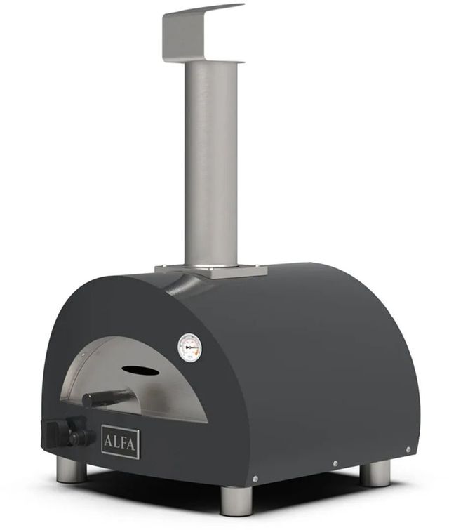 Alfa Moderno 22" Slate Grey Pizza Oven -2