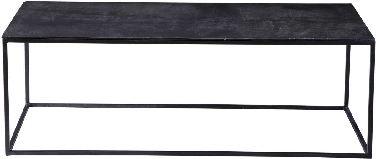 Uttermost® Coreene Antique Bronze Coffee Table with Aged Black Frame