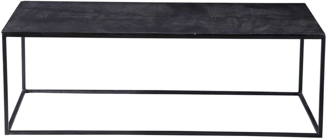 Uttermost® Coreene Antique Bronze Coffee Table with Aged Black Frame-0