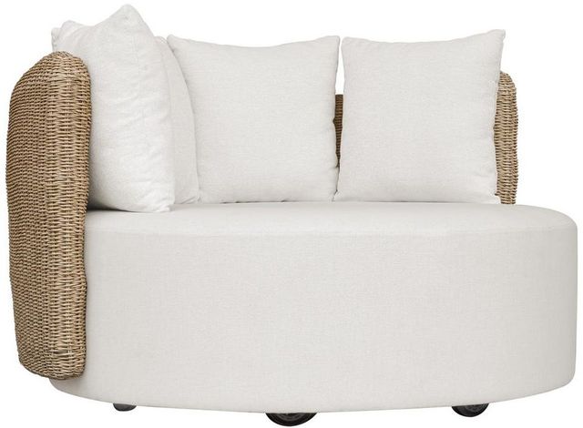 Uttermost® Sunset Oatmeal/Oyster White Outdoor Round Swivel Day Bed-0