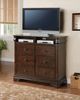 Elements International Cameron Dark Wood TV Stand-1
