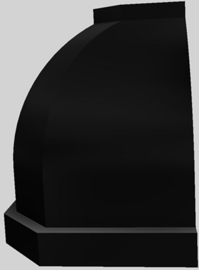 Vent-A-Hood® Designer Series 48" Black Wall Mounted Range Hood-3
