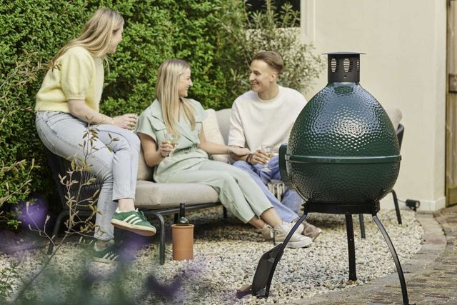 Big Green Egg® Limited Edition 21" Chiminea with Lava Rocks-2