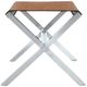Modus Furniture One Coastal Brown/Stainless Steel Director's Stool-3