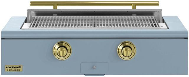 Caliber™ Rockwell Social 2-Burner Bluestone Built-In Natural Gas Grill with Brass Hardware-0