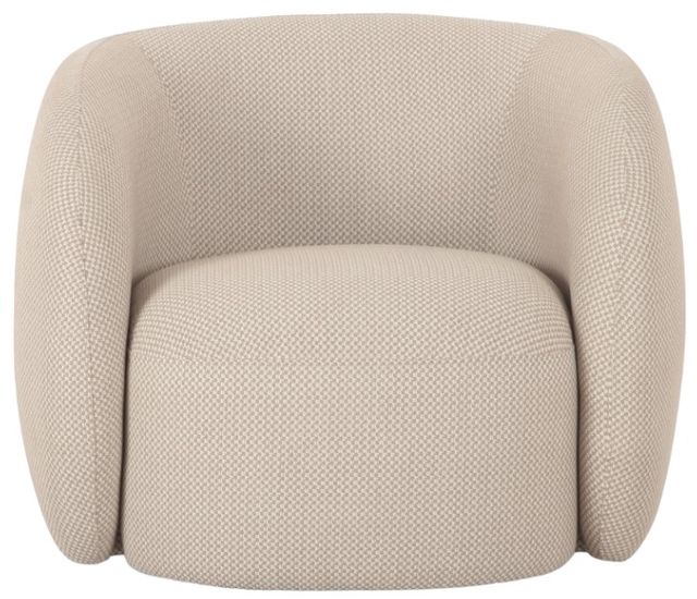 Moe's Home Collection Rae Beige Check Plastic/Polyester Outdoor Accent Chair-1
