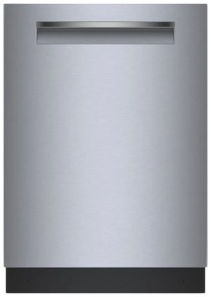 Front view of the Bosch® 500 Series 24" Stainless Steel Top Control Built In Dishwasher