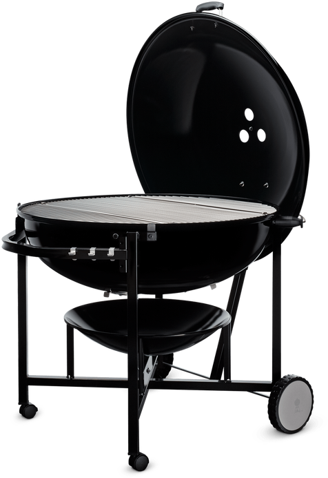 Weber® Ranch™ 38" Black Kettle Freestanding Charcoal Grill-1