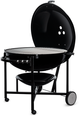 Weber® Ranch™ 37" Black Kettle Freestanding Charcoal Grill-3