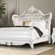 Furniture of America® Valentini 4-Piece White/Tan Queen Bedroom Set-1