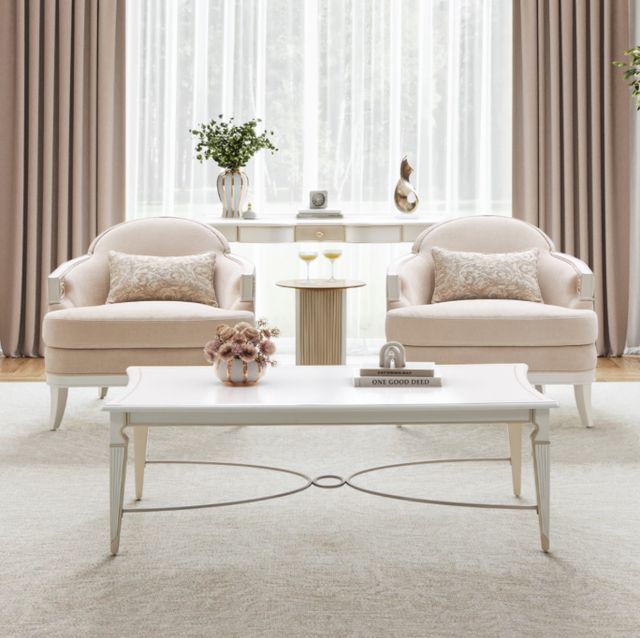 Michael Amini® La Marisia Light Champagne Matching Accent Chair-1