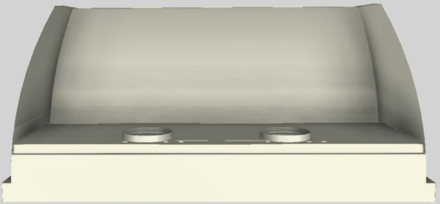 Vent-A-Hood® Designer Series 66" Biscuit Wall Mounted Range Hood-3