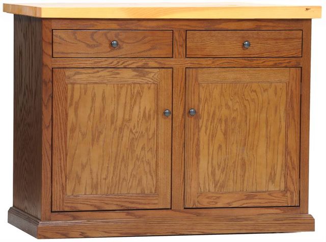 American Heartland Manufacturing Oak Kitchen Island-0