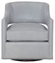 Fairfield® Customizable Phoebe Leather Swivel Glider-1