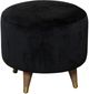 Harp & Finial® Saba Black Ottoman-0