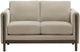 Coaster® Islington Taupe Upholstered Panel Arm Loveseat-1