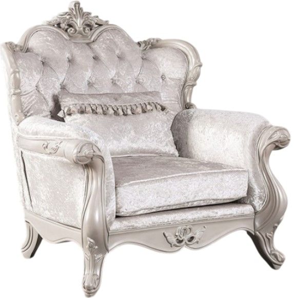 Furniture of America® Acapulco Off-White Accent Chair-0