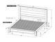 International Furniture Direct Loft Brown/Gray King Platform Bed Footboard with Rails-3