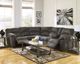 Signature Design by Ashley® Tambo 2-Piece Pewter Reclining Sectional-5