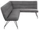 Coaster® Dodson Gray Fabric Upholstered L-Shaped Nook Dining Bench-4
