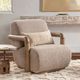 Classic Home Welson Warm Mocha Swivel Accent Chair-1