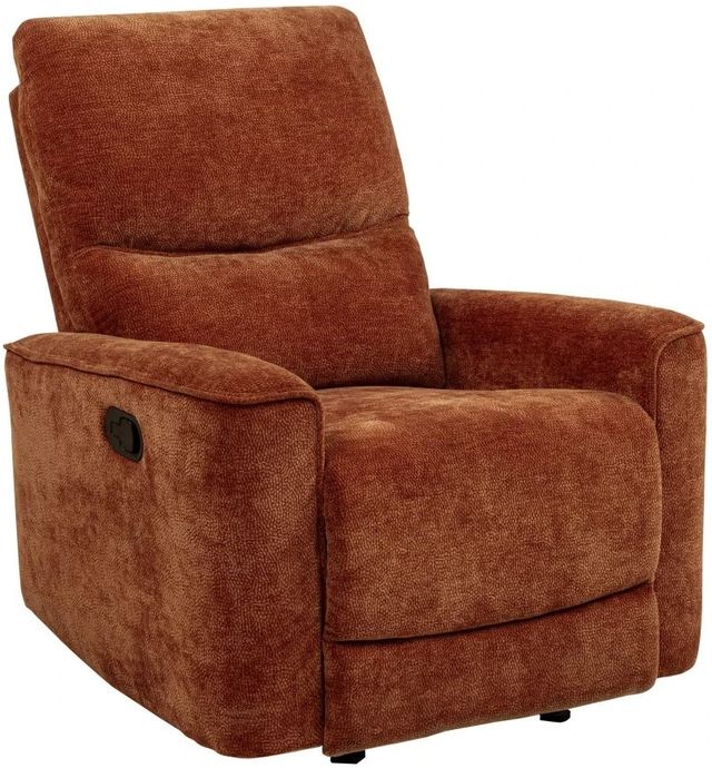 Coaster® Navarro Burnt Orange Upholstered Glider Recliner-0