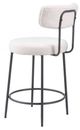 Zuo® Modern Blanca 2-Piece Black/Ivory Counter Stool Set-4