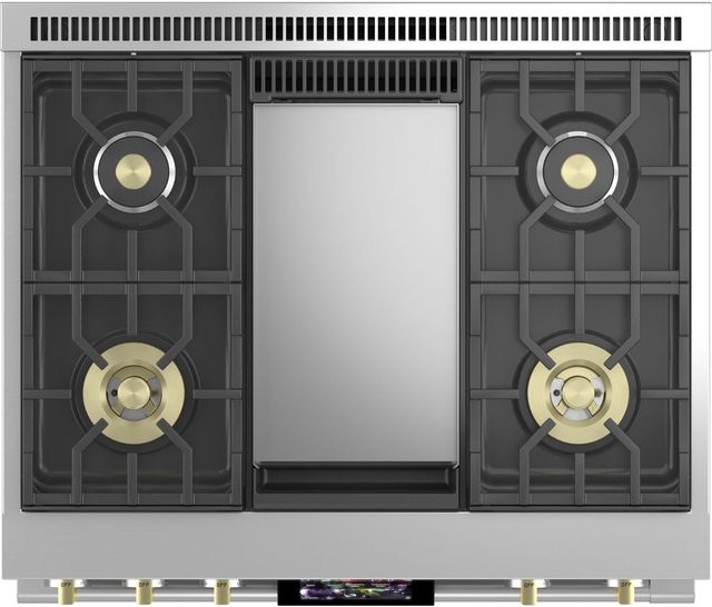 Monogram® Statement Collection 36" Stainless Steel Pro Style Dual Fuel Natural Gas Range-5