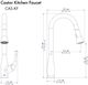 ZLINE Castor Chrome Pull Down Single Handle Kitchen Faucet-5