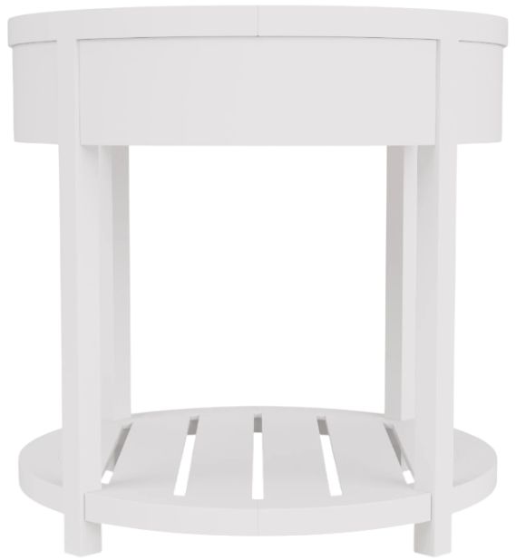 Riverside Furniture Rosalie White Caps Round End Table-2