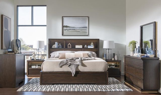 Legacy Classic Architect Onyx King Bookcase Panel Bed-1