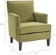 Olliix by Madison Park Green Colton Track Arm Club Chair-2