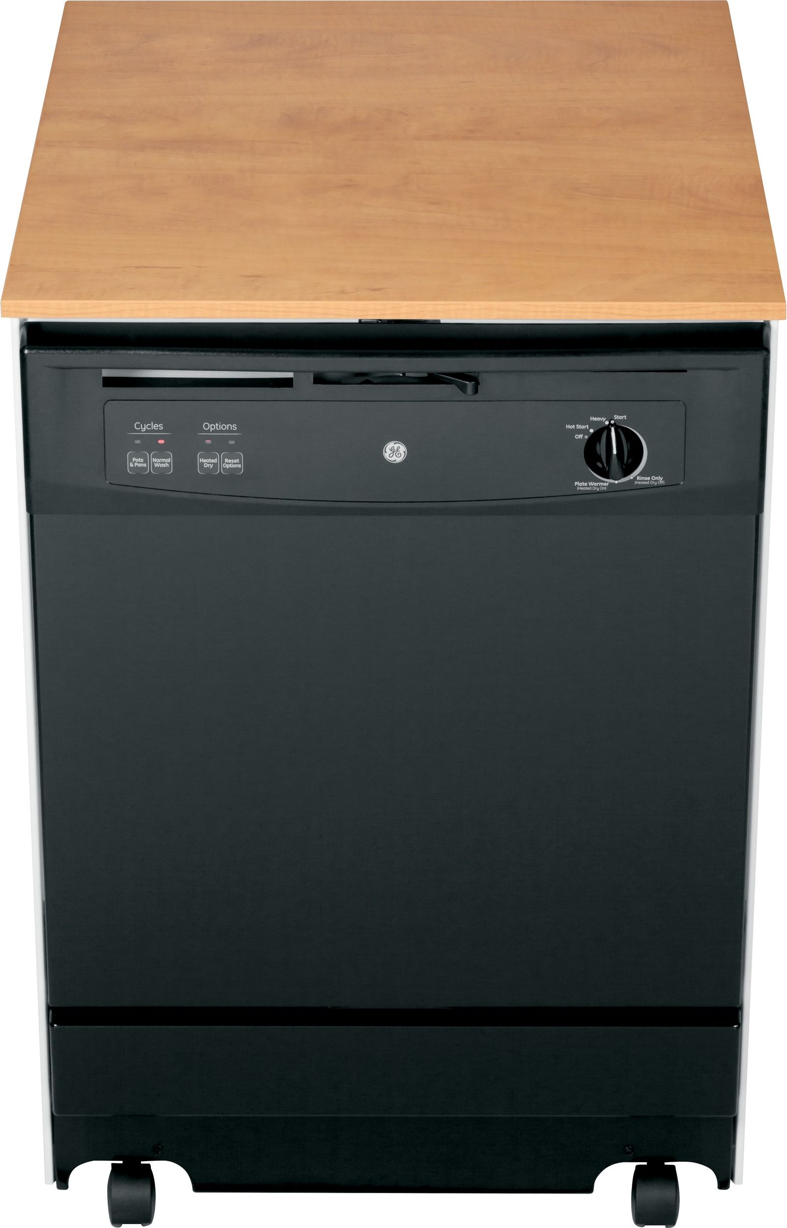GE 24 Convertible Portable Dishwasher Black Purcell Appliance Center Urbana IL