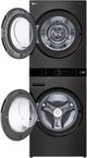 LG Black Steel Electric Laundry Center, 5 Cu. Ft. Washer, and 7.8 Cu. Ft. Dryer Set-1