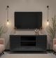 Legends Home Real Cozy Malibu Seal Skin Black 64" Fireplace Console-1