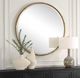 Uttermost® Sutton Aged Gold Round Mirror-1