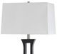 Cal® Lighting & Accessories Brushed Steel/Espresso Floor Lamp-1
