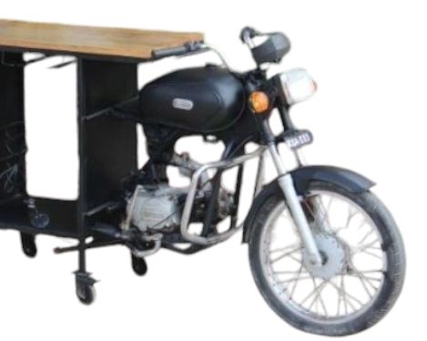 Jaipur Furniture WOW Range Black Bar Cart-1
