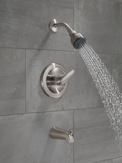 Peerless Core Brushed Nickel Tub and Shower Trim-3