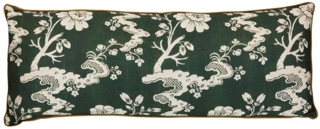 Stylecraft Beige/Green 36" Large Lumbar Designer Pillow-0