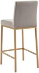 Inspire™ Diego Grey/Aged Gold 26" Counter Stool, Set Of 2-1