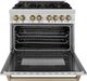 ZLINE Autograph Edition 36" Stainless Steel Pro-Style Dual Fuel Natural Gas Range-1