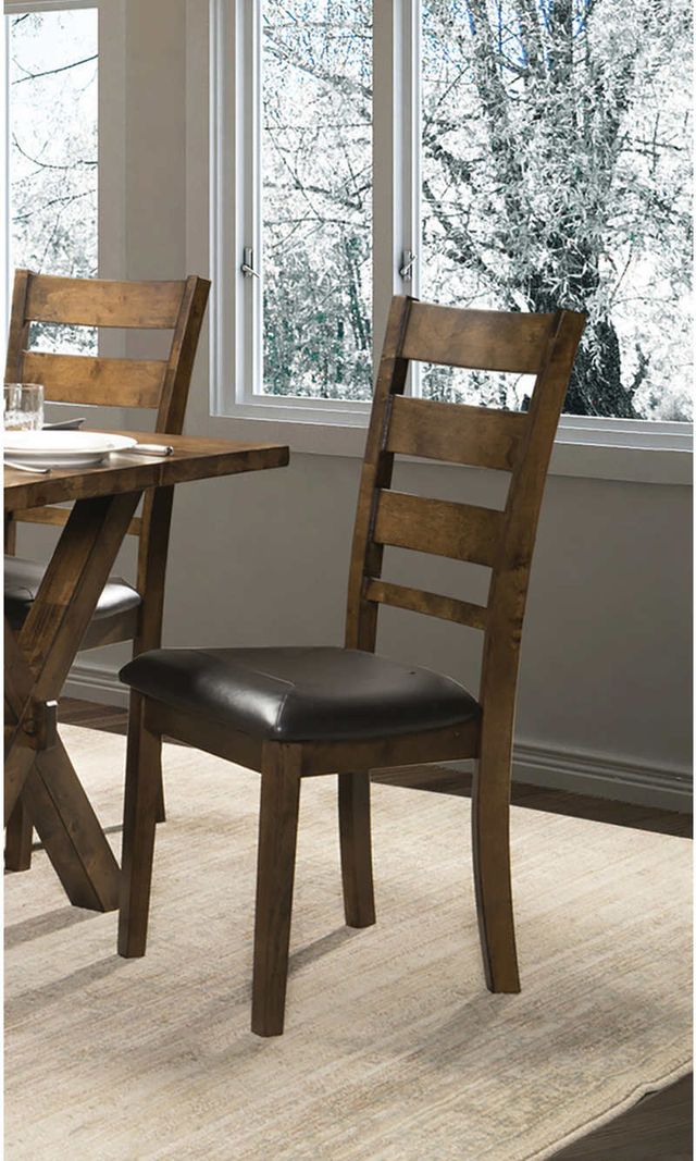 Mazin Furniture Sansa 6-Piece Warm Oak Brown Dining Set-1