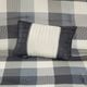 Olliix by Madison Park 7 Piece Grey Queen Ridge Herringbone Comforter Set-4