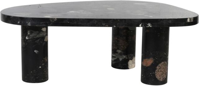 Meridian Furniture Messina Pebble Granite Stone Coffee Table-0